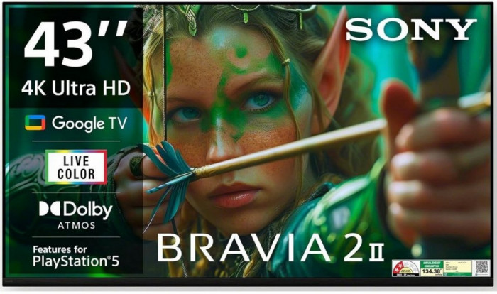 Телевизор Sony Bravia 2 II K-43S25M2P 4K Ultra HD